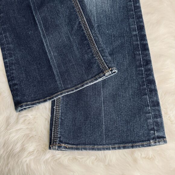 New York & Company Low Rise Blue Boot Cut Jeans, 6 Petite - Picture 6 of 8